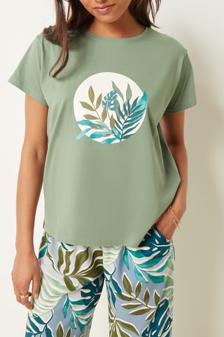 Pyjamashirt Trisha- Kaki