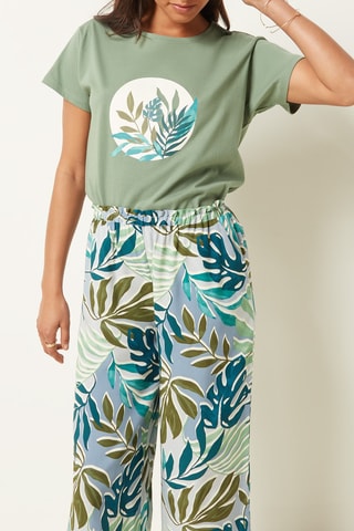 Pyjamashirt Trisha- Kaki