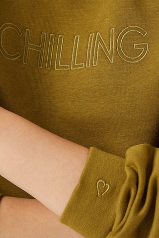 Sweater Loungewear Gemêleerd Kaki