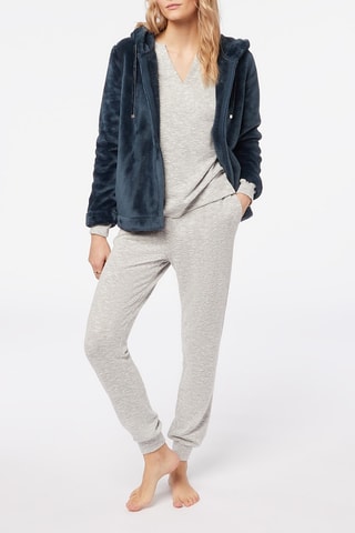 Velours Sweater Naci - Marineblauw