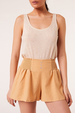 Linnen Short - Oranje