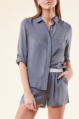 Short Hoge Taille - Marineblauw