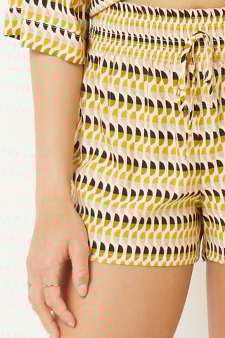 Short de pyjama taille haute Tropic Memories Multicolore