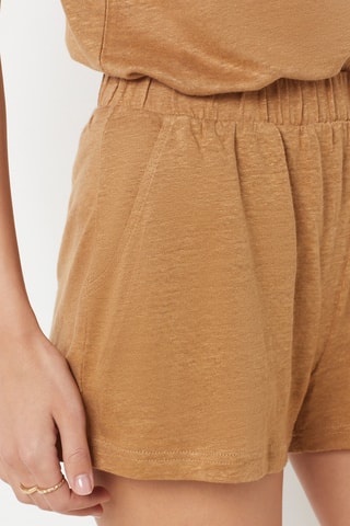 Short de pyjama en lin Zanzibar Beige