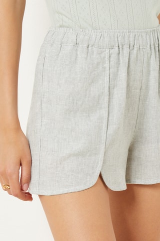 Short en lin In The Garden - Vert - Etam