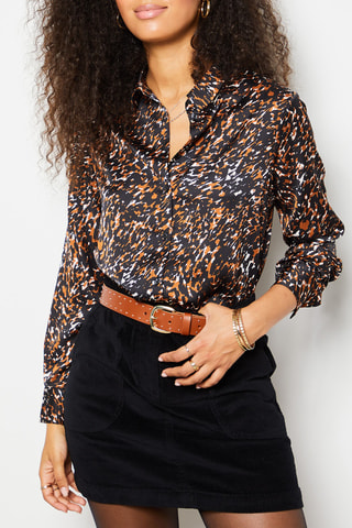 Velours Minirok - Zwart