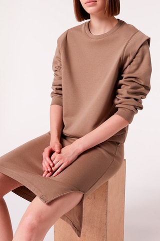 Rechte Rok Hoge Taille Bunji Kaki