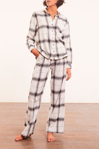 Blouse met ruitmotief Dania Grijs