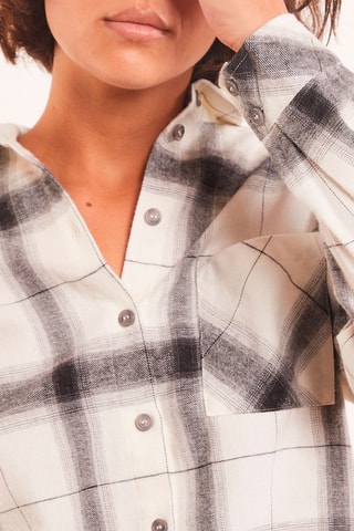 Blouse met ruitmotief Dania Grijs