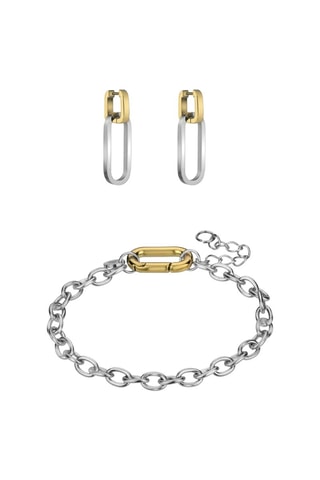 Conjunto - Prateado e dourado