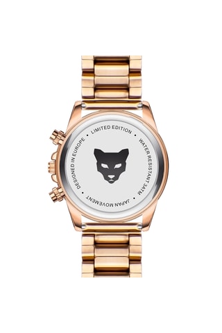 Relógio de quartzo em aço inoxidável Valencia - Dourado-rosa