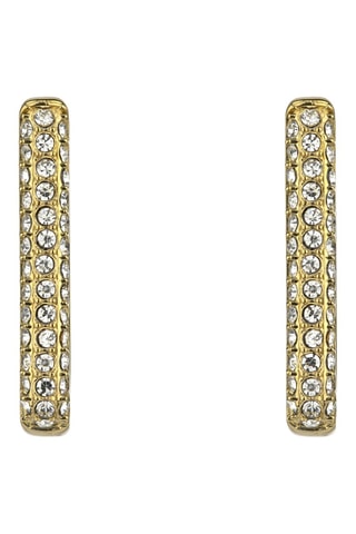 Coffret montre à quartz en acier et zircons, bracelet et boucles d'oreilles Marbella