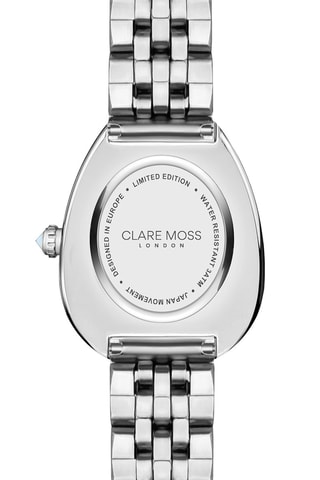 Montre à quartz en acier et zircons Gala - Argenté et noir