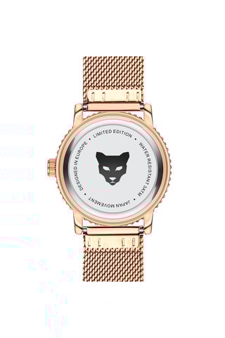 Stalen Quartz Horloge Rome Roségoudkleurig en Grijs