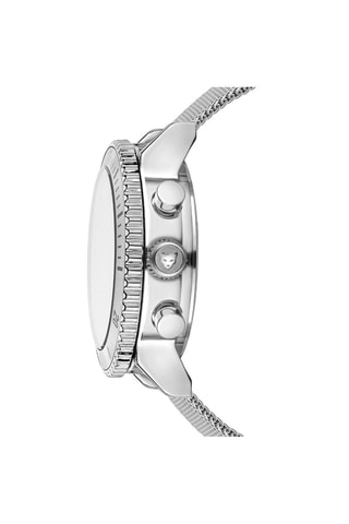 Relógio de quartzo em aço Prague Prateado