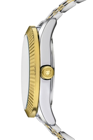 Montre à quartz en acier et zircons Buenos Aires - Argenté et vert