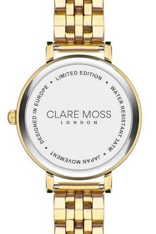 Relógio de quartzo em aço e zircões Porcelain