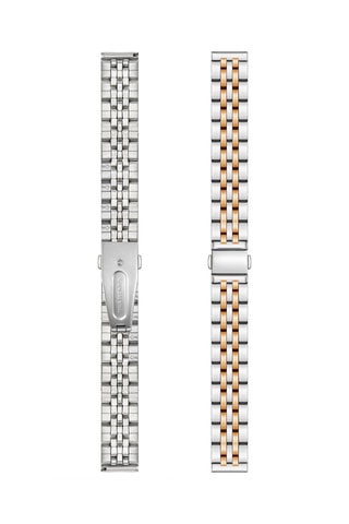 Relógio de quartzo em aço Serenity - Dourado-rosa e branco