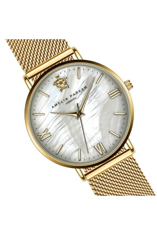 Coffret montre à quartz et bracelet en zircons Pearl of the Sea