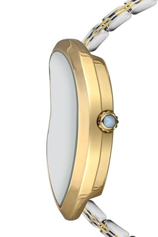 Relógio de quartzo em aço Old money - Prateado e dourado