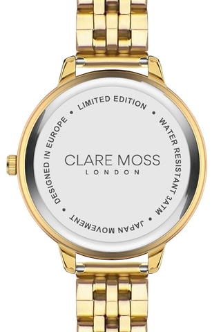 Relógio de quartzo em aço Victoria - Dourado e preto