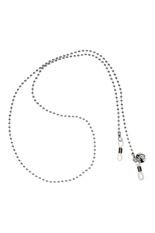 Óculos de sol polarizados e corrente unissexo - Categoria 3 - Prateado