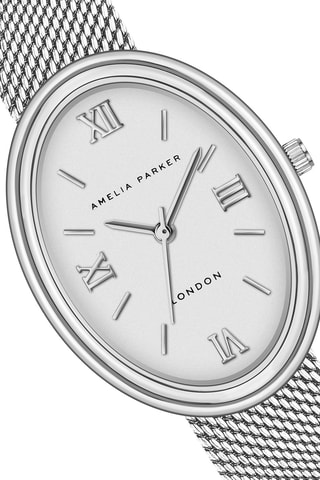 Coffret montre à quartz et bracelet en acier Soraya - Argenté