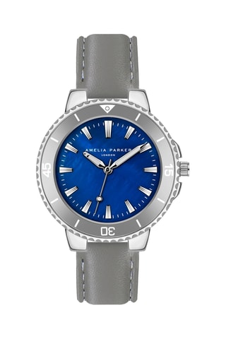 Montre à quartz en cuir Aquelle - Nacre