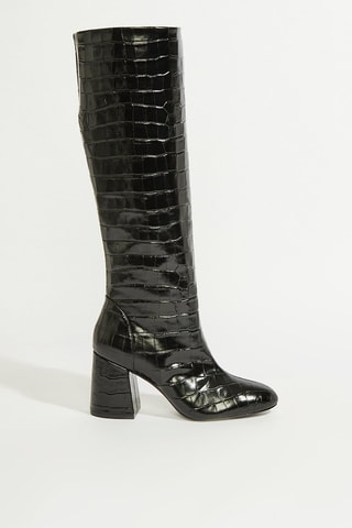 Bottes en cuir - Noir
