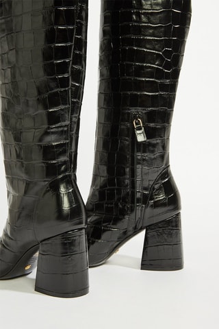 Bottes en cuir - Noir