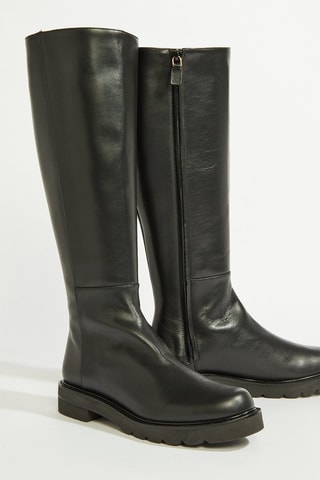 Bottes en cuir - Noir