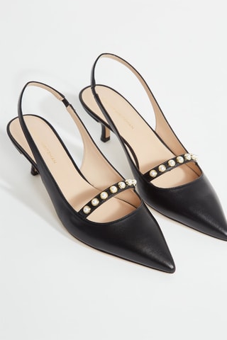 Escarpins en cuir - Noir