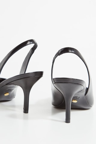 Escarpins vernis en cuir - Noir