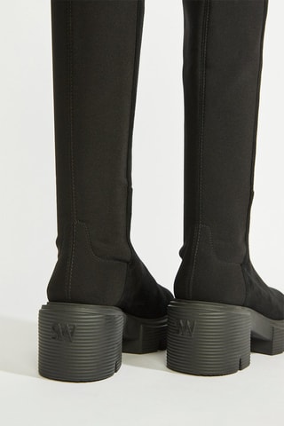 Cuissardes en cuir - Noir