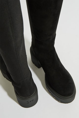 Cuissardes en cuir - Noir