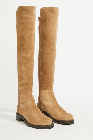 Cuissardes en cuir - Marron clair