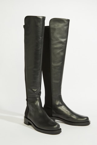 Cuissardes en cuir - Noir