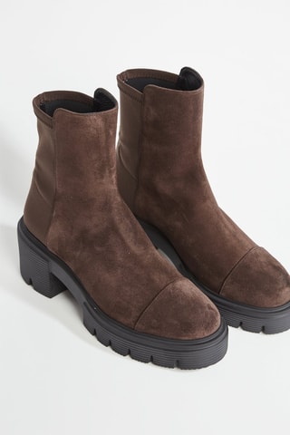 Bottines en cuir - Marron
