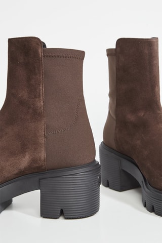 Bottines en cuir - Marron
