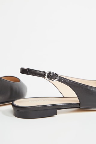 Ballerines en cuir - Noir