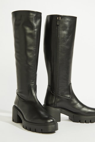 Bottes en cuir - Noir