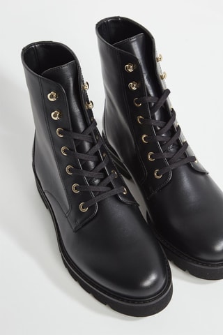 Boots en cuir - Noir