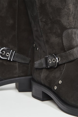 Bottines en cuir - Noir