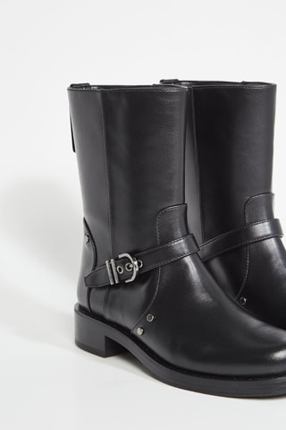 Bottines en cuir - Noir