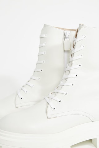 Bottines en cuir - Blanc
