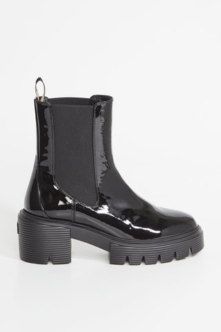 Bottines Chelsea en cuir - Noir