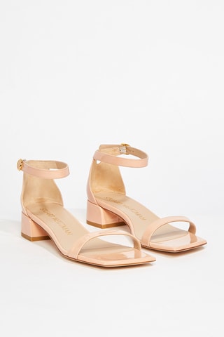 Sandales à talons en cuir Nudistjune - Rose poudré