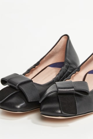 Ballerines en cuir Triton - Noir