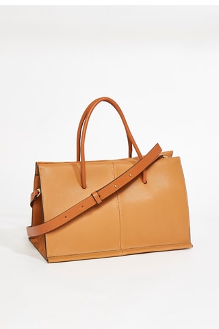 Sac à main en cuir - Camel