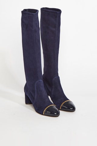 Bottines en cuir Vallerie - Bleu